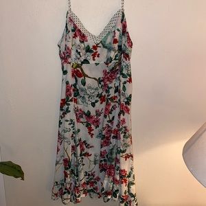 Anthropologie Layla Floral Slip Dress